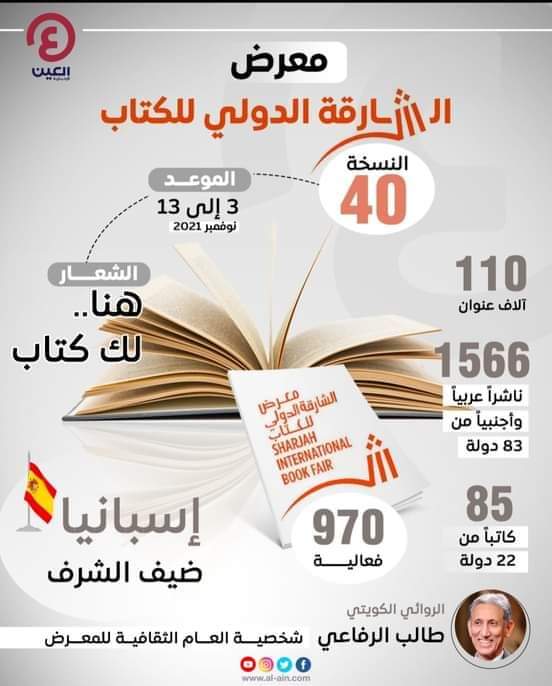 مكتبة الكون للنشر تستلم إشعارا رسمياً للمشاركة في معرض الشارقة للكتاب