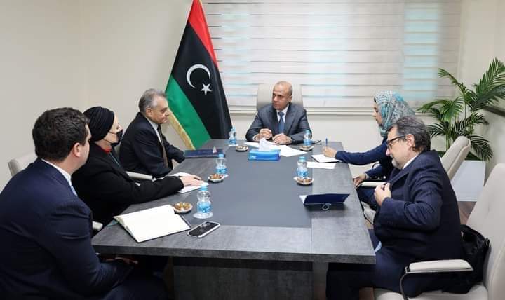 اللافي يستقبل سفير إيطاليا لدى ليبيا
