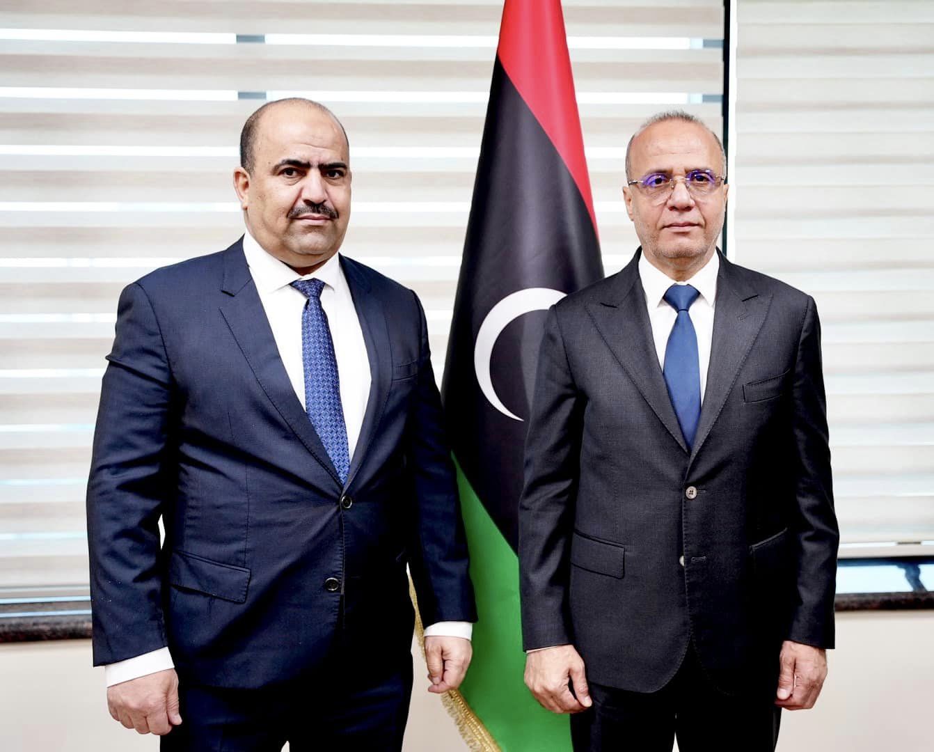 اللافي يلتقي سفير الجزائر لدى ليبيا 