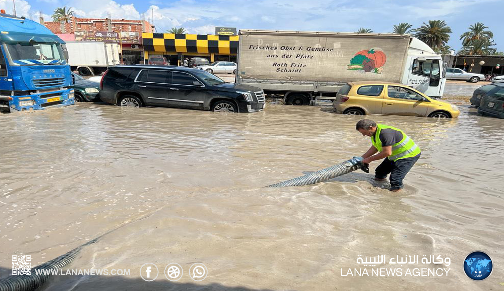 الحكومة الليبية تشكل لجنة أزمة وطوارئ بسبب سوء الأحوال الجوية في الأيام القادمة