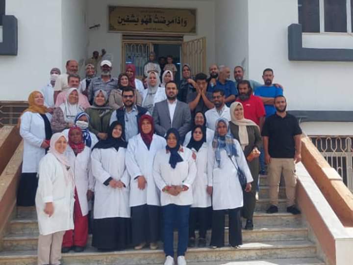 مستشفى طب وجراحة الأطفال ببنغازي يسير قافلة طيبة إلى بلدية درنة