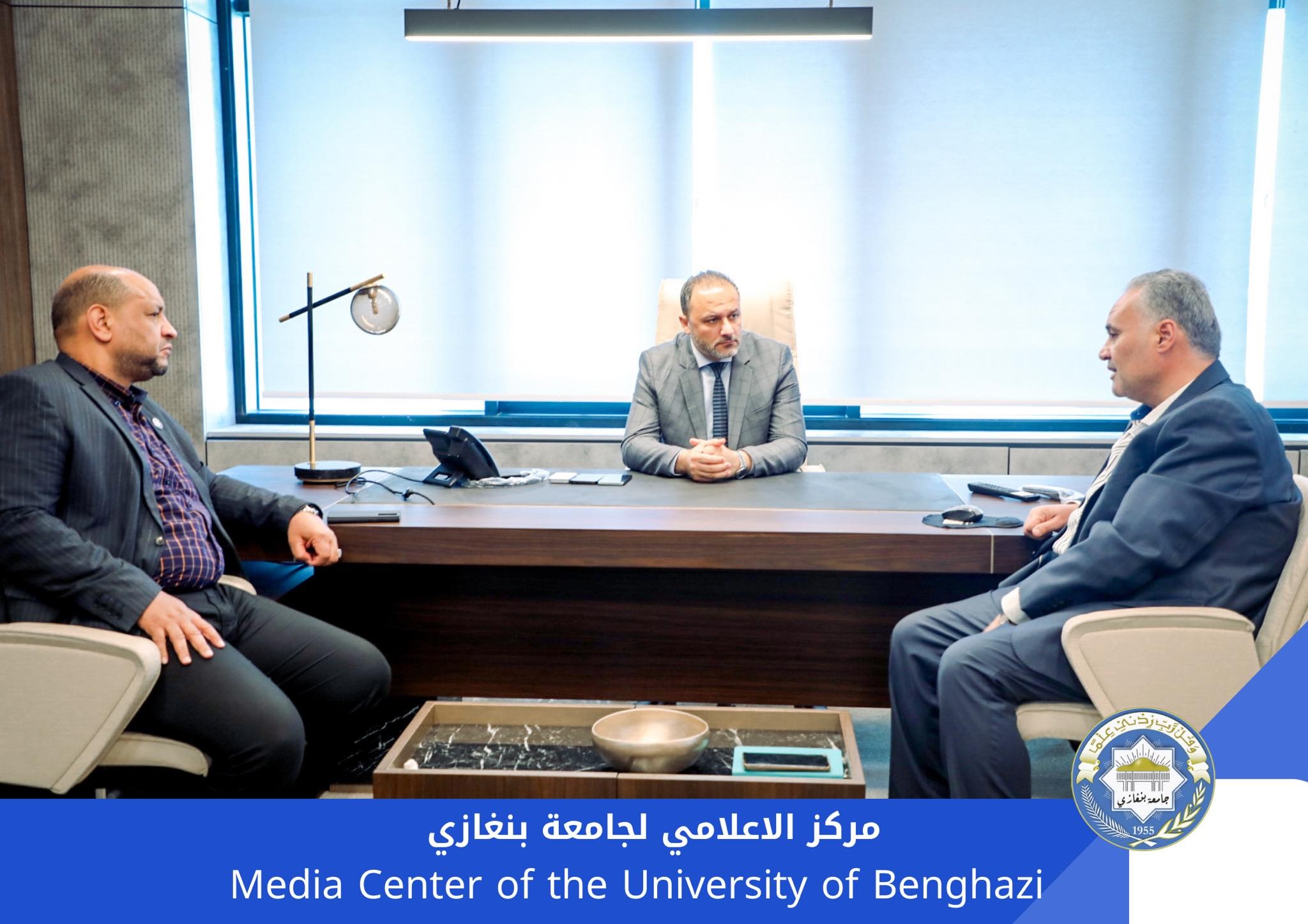 رئيس جامعة بنغازي يتابع التحضيرات النهائية لأعمال المنتدى الوطني للمدن المستدامة