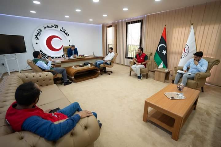 الأمين العام للهلال الأحمر الليبي يلتقي وفدًا من مركز الملك سلمان للإغاثة والأعمال الإنسانية