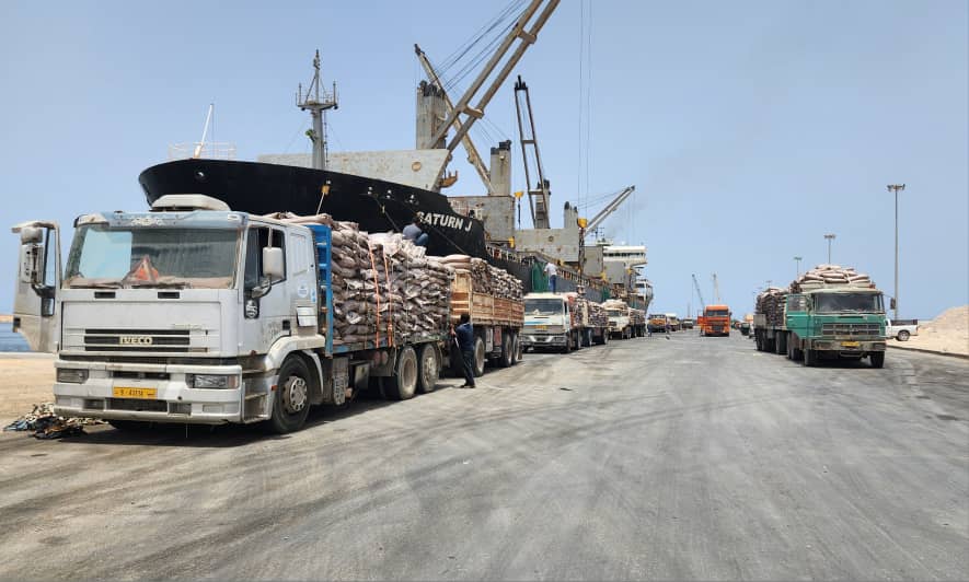 مكتب المناولة بميناء المنطقة الحرة جليانة: ازدياد الطلب على مادة الأسمنت نتيجة أعمال إعادة الإعمار