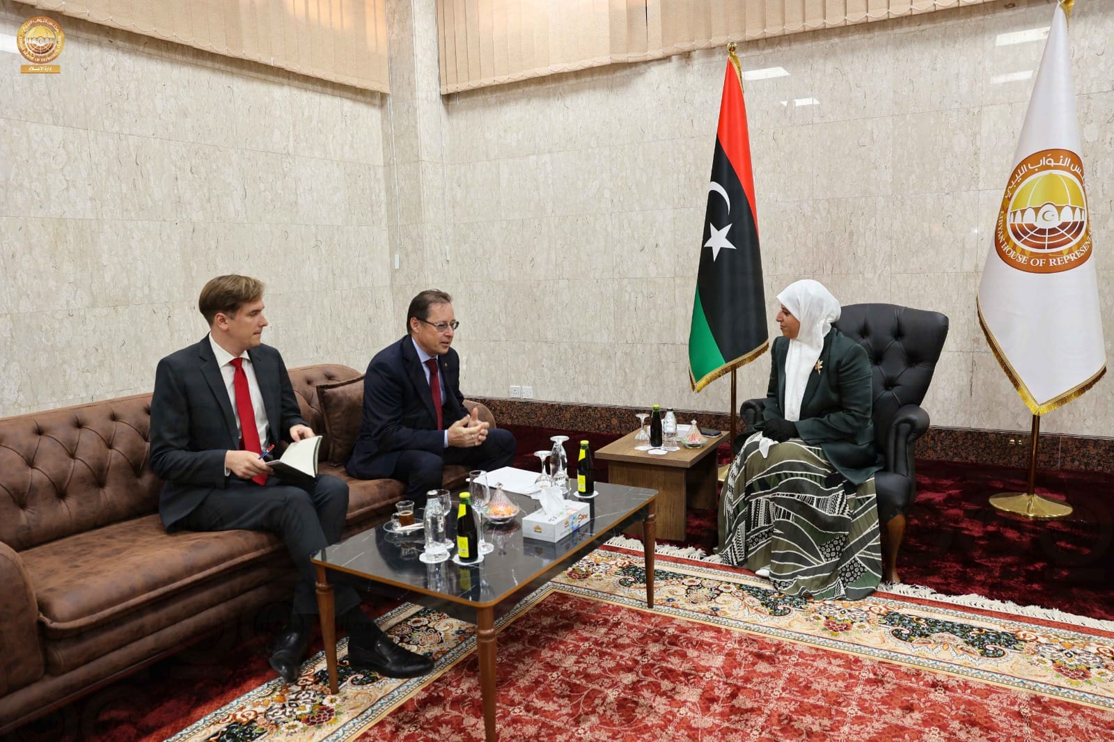 المسماري تبحث مع السفير الروسي دور القيادات السياسية الليبية في الدفع بالعلمية السياسية