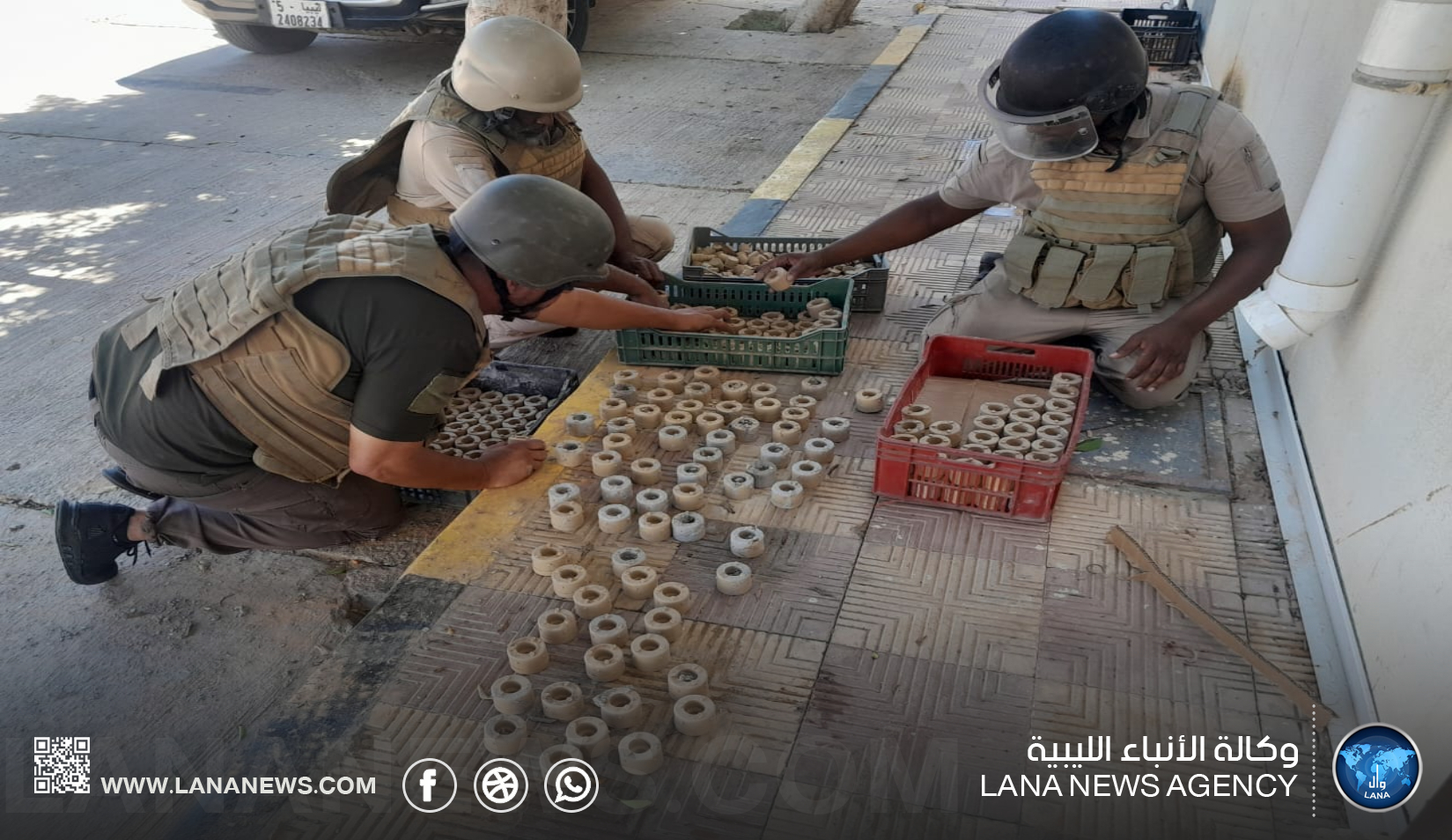 المباحث الجنائية: التفتيش الأمني وتفكيك المتفجرات تعامل مع مخلفات حرب في تاجوراء