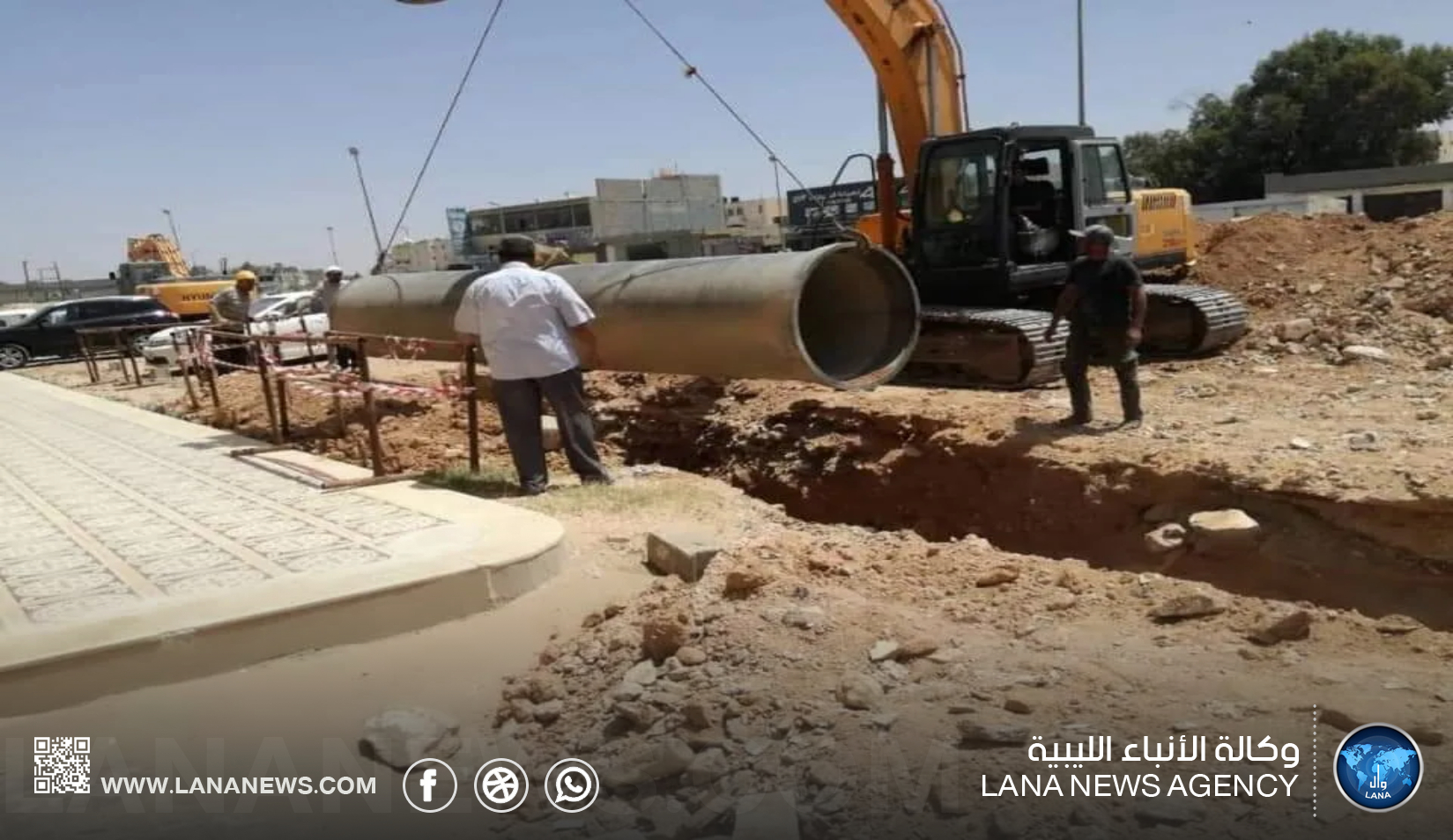 بلقاسم خليفة يوجه بتنفيذ خزان وشبكة مياه الشُرب لمناطق غرب بنغازي