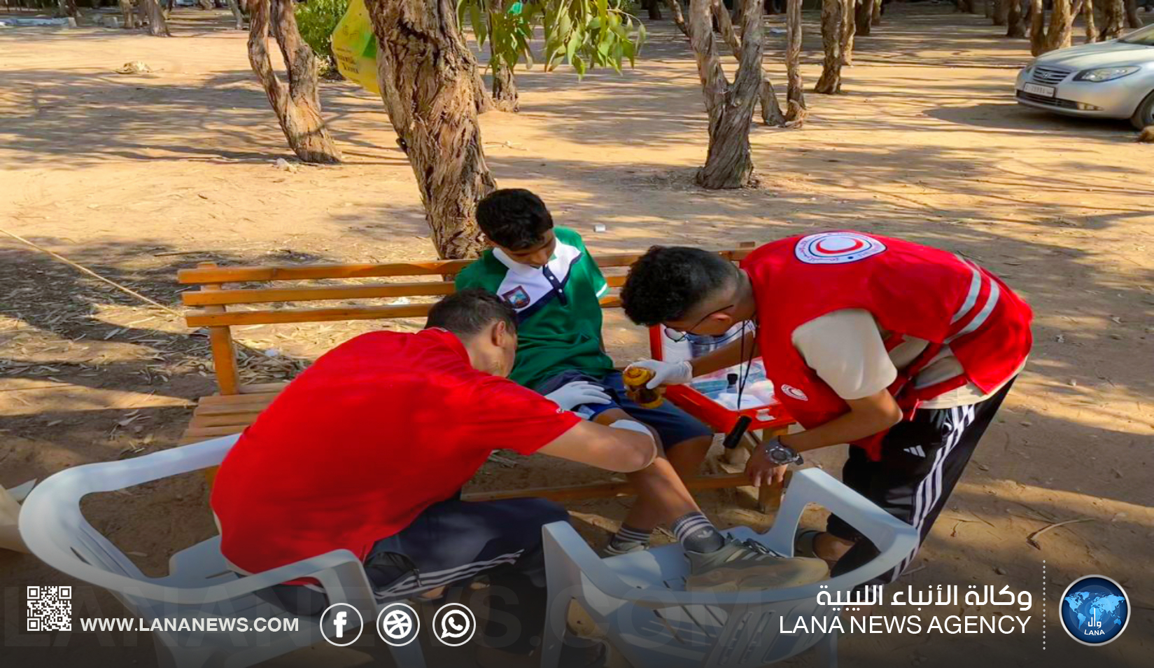 الهلال الأحمر البيضاء يشارك في مخيم كشفي بدرنة