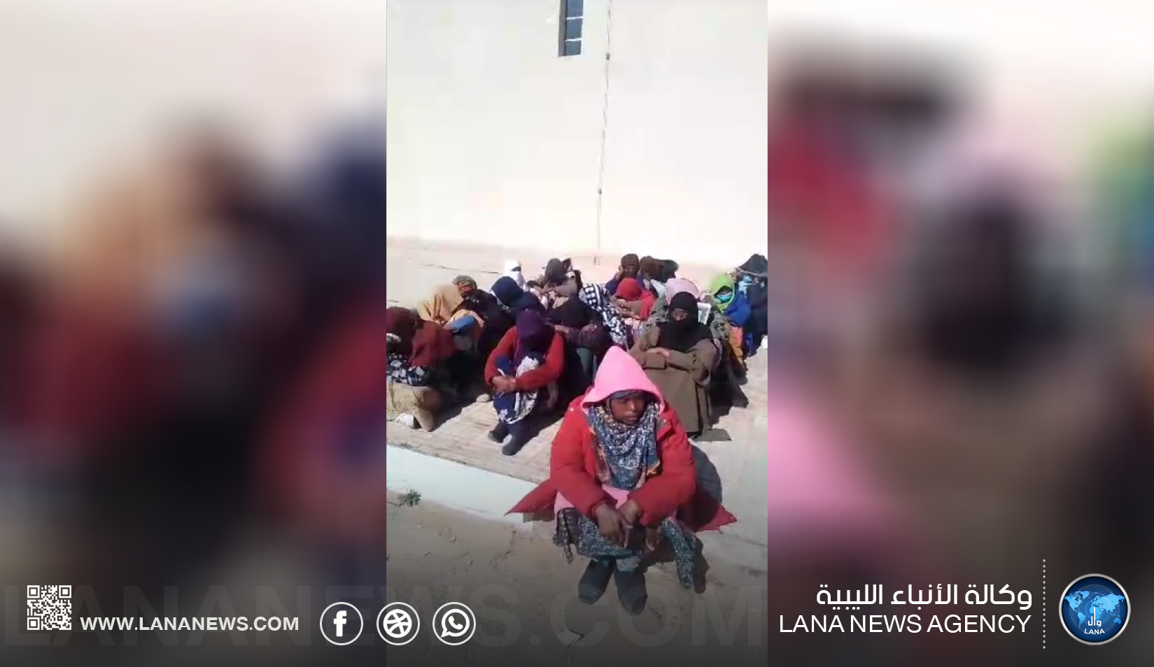 نقل مهاجرين غير قانونيين من الجفرة إلى مركز إيواء الشاطئ