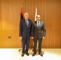 القُنصل العام الفلسطيني يلتقي رئيس المجلس التسييري في بنغازي