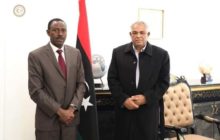 النائب الأول حسين القطراني يستقبل القنصل السوداني ببنغازي