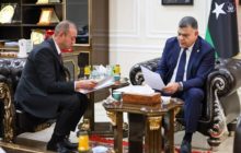 وزير الداخلية يلتقي القائم بالأعمال بسفارة فلسطين لدى ليبيا