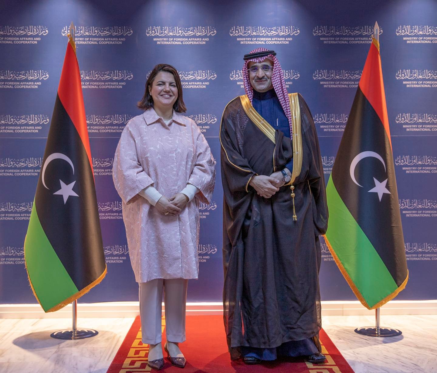 طرابلس | وزيرة الخارجية تستقبل سفير المملكة العربية السعودية