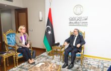 المشري يُناقش آخر المستجدات السياسية المحلية والدولية مع سفيرة بريطانيا لدى ليبيا