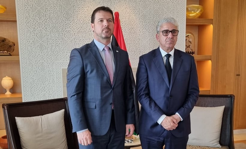 باشاغا يبحث الوضع السياسي في ليبيا مع سفير التشيك لدى ليبيا في تونس