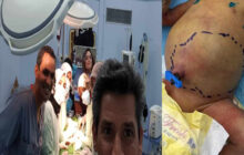 قسم الجراحة بمستشفى الأطفال بنغازي يجري عملية نادرة لمولود بداخله جنين