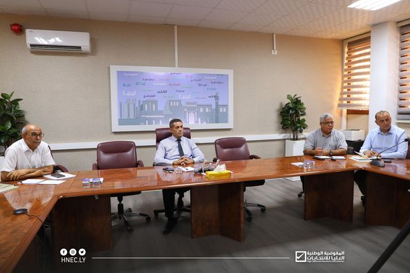 طرابلس| تواصل اجتماعات مجلس المفوضية بالإدارات الفنية حول لائحة انتخاب المجالس البلدية