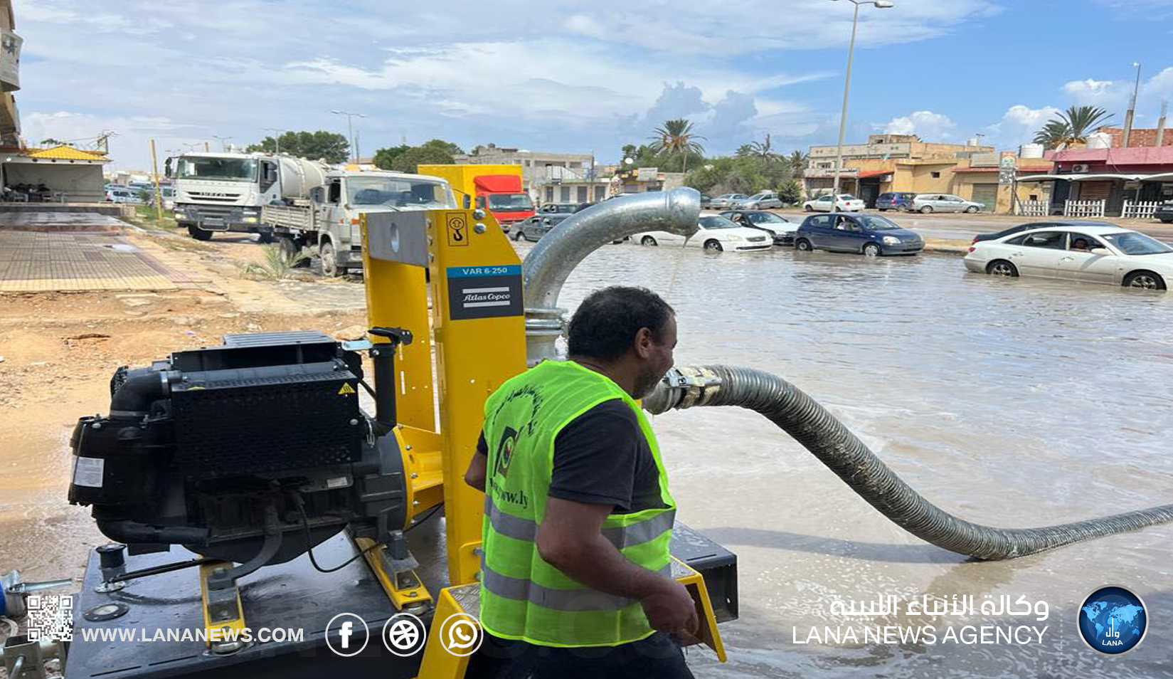 سقوط الأمطار تتسبب في اختناقات مرورية وتعطل حركة تنقل المواطنين في أغلب المدن الليبية