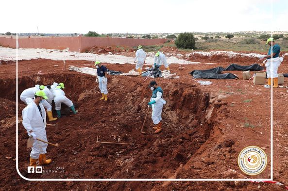 درنة| هيئة البحث عن المفقودين تستخرج 622 جثمانا من مقبرة الظهر الأحمر 