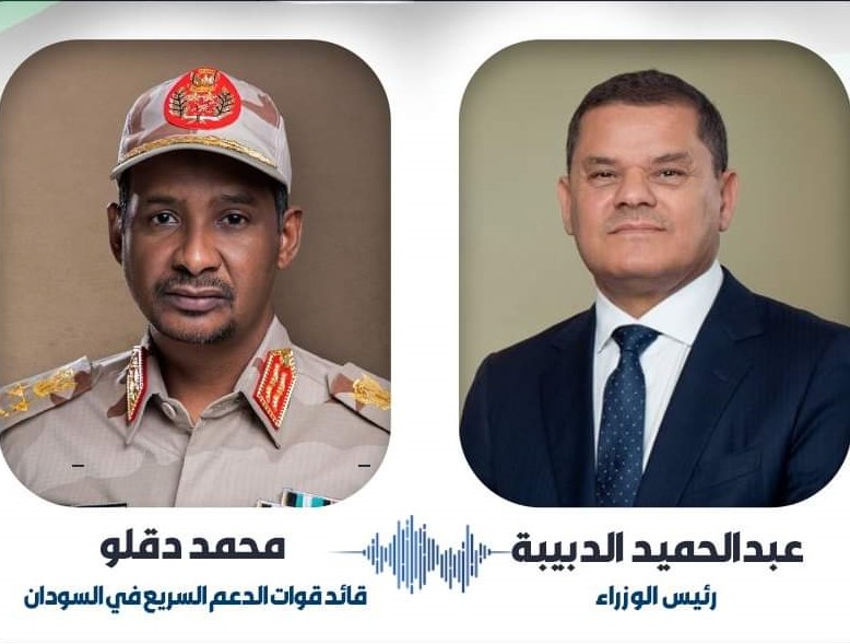 الدبيبة يدعو حميدتي إلى زيارة ليبيا لتقريب وجهات النظر بين طرفي النزاع في السودان