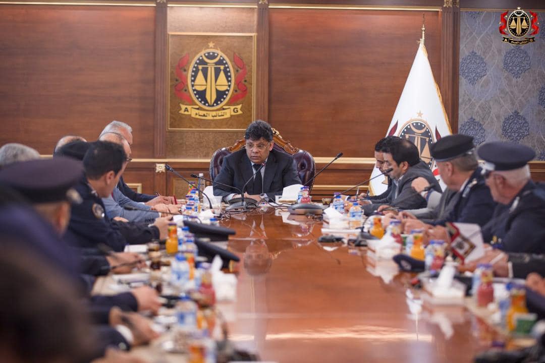 النائب العام يشدد على رفع كفاءة أداء مديريات الأمن بالمناطق الوسطى والغربية