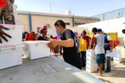وصول شحنة مساعدات إلى مخزن الهيئة الليبية للإغاثة فرع منطقة الواحات