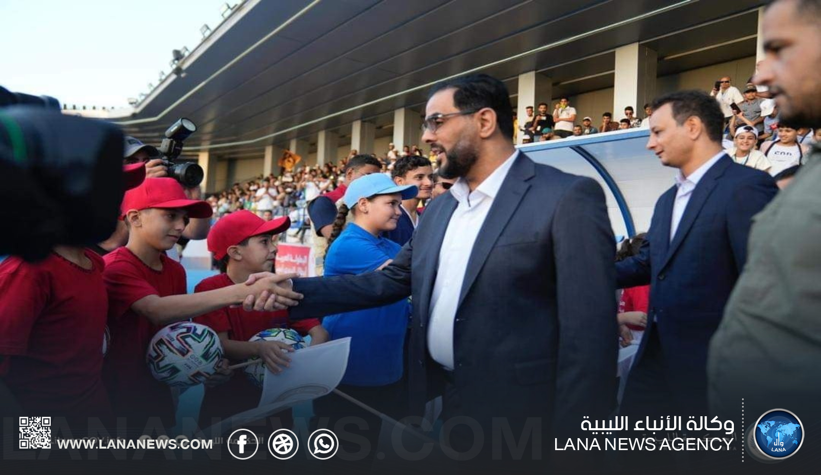 رئيس الحكومة الليبية يحضر انطلاق البطولة العربية لكرة القدم المصغّرة (ميني فوتبول)