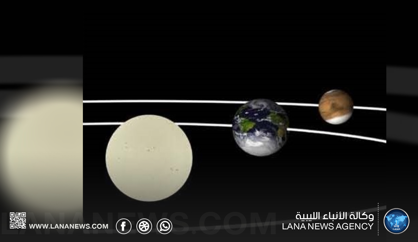 المريخ في موضع الاعتراض مع الأرض يوم 16 يناير