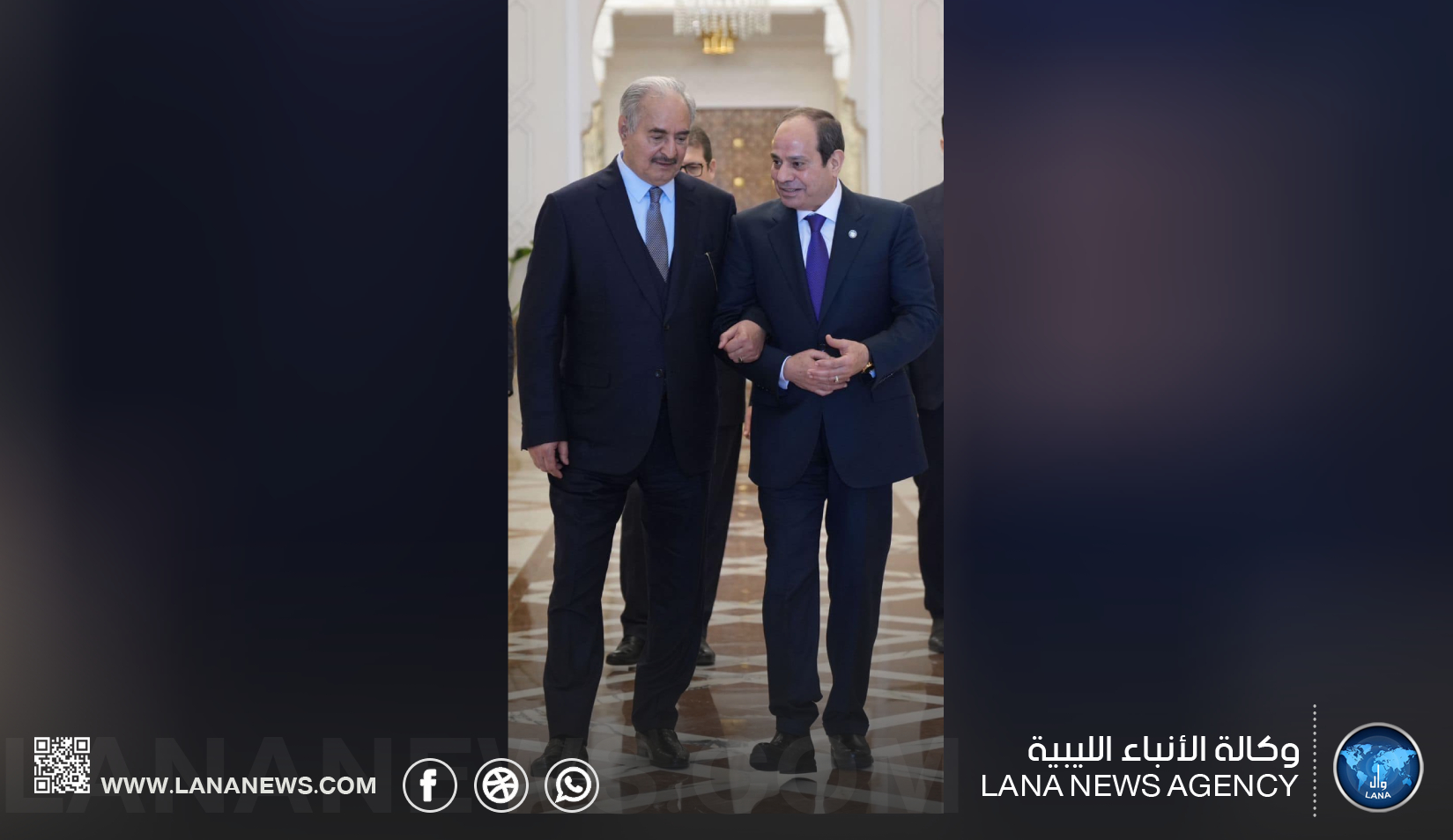 الرئيس السيسي يستقبل القائد العام المشير خليفة بلقاسم حفتر ويؤكد دعم مصر لاستقرار ليبيا