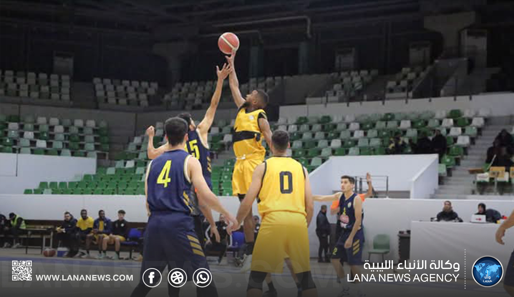 قاعة نبيل بن غزي تستضيف لقاء النصر والسلفيوم ضمن دوري كرة السلة