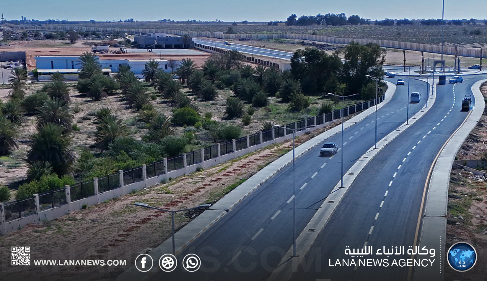 افتتاح طريق الزهور في سرت ومدرسة للبنات في سبها ضمن مشاريع التنمية